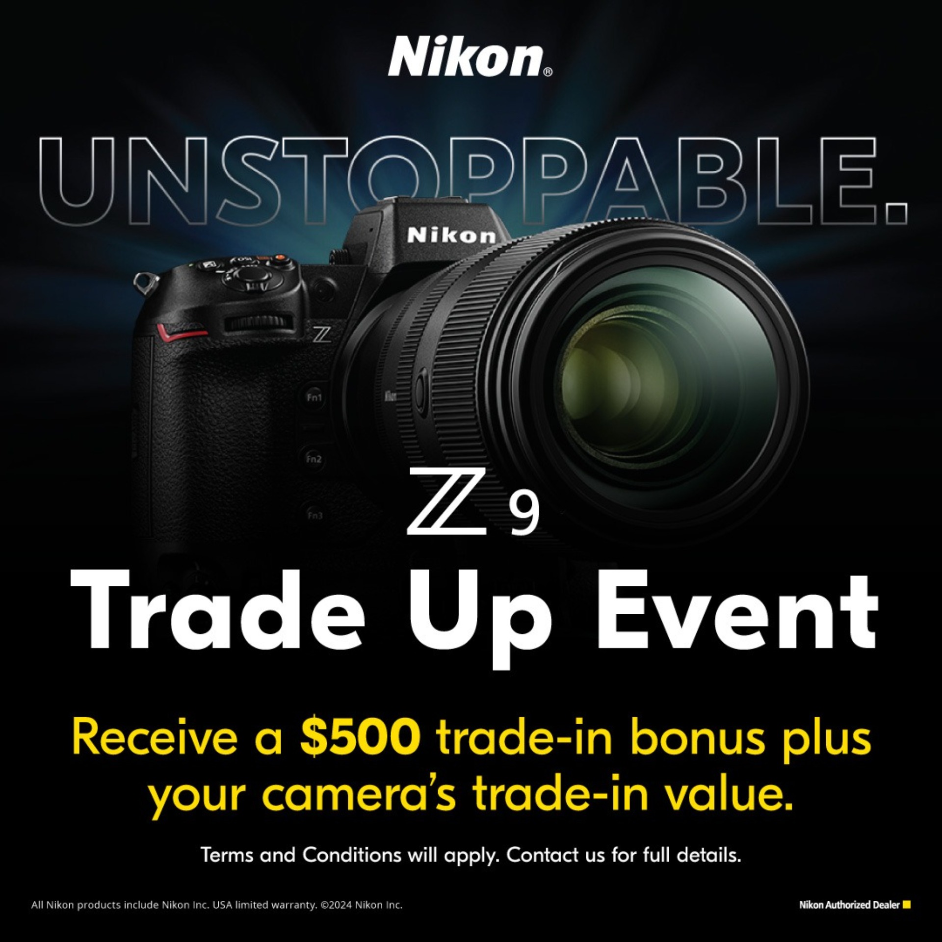 Nikon Z9 Trade Up Event