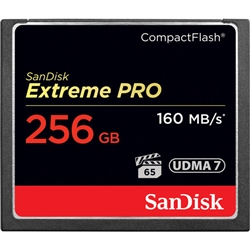 SanDisk 256GB Extreme Pro CompactFlash Card (160MB/s)