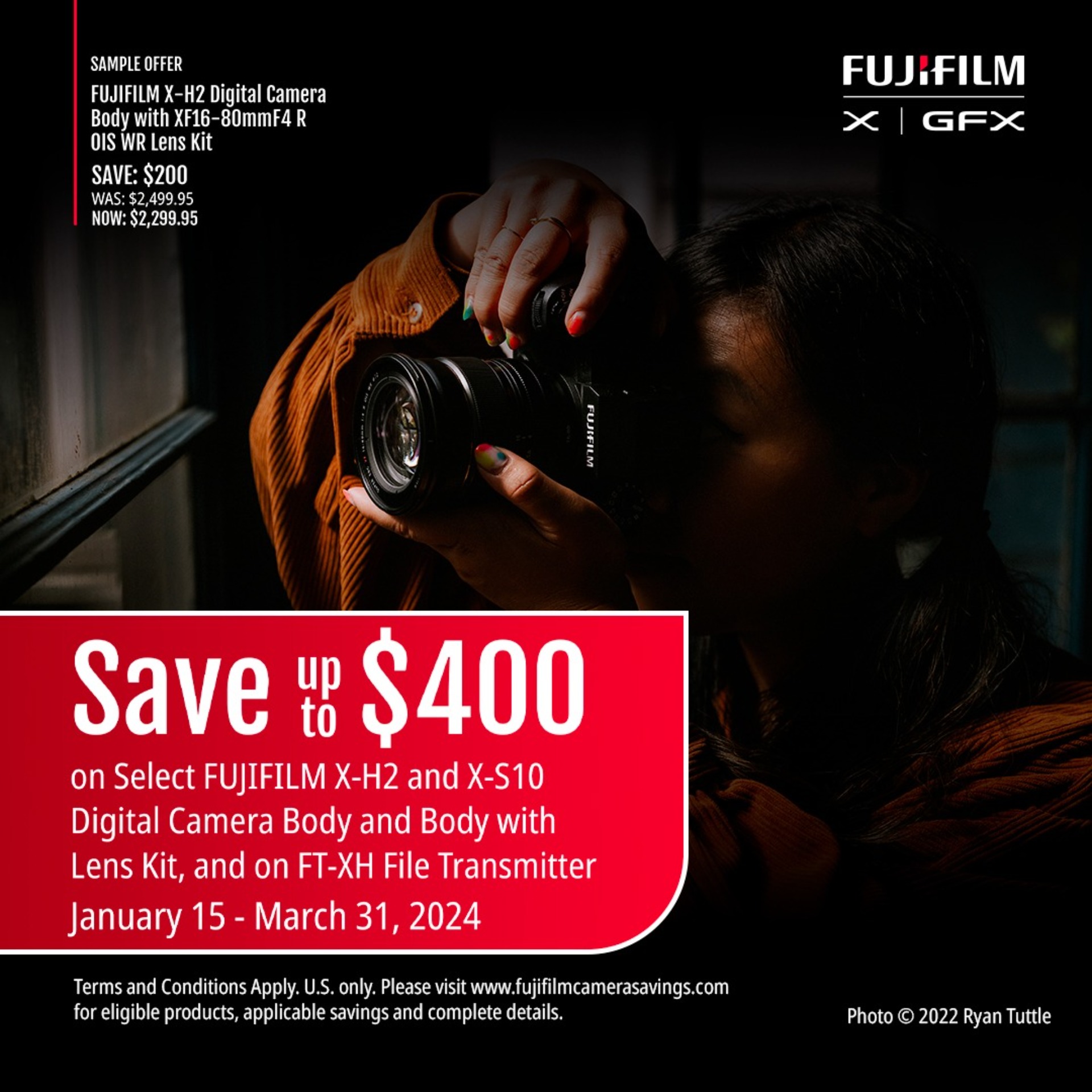 Fujifilm X Savings! 1/15-3/31
