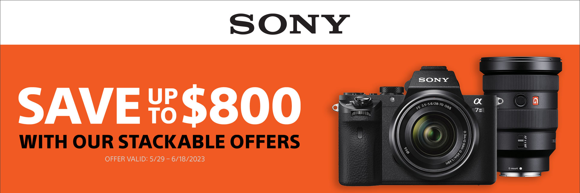 Sony Stackable Offers