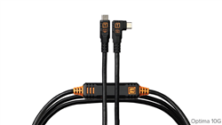 Tethertools Optima 10G USB-C 15' Right Angle Black