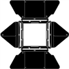 LOWEL COMPLETE FOUR LEAF BARNDOORS FOR DP LIGHT