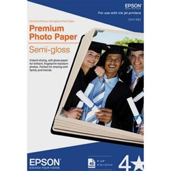 EPSON PREMIUM SEMIGLOSS 4X6" (40 SHEETS)