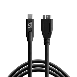 Tethertools USB-C to 3.0 Micro-B,15' Black