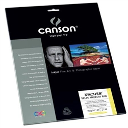CANSON 8.5X11" VELIN RAG (10 SHEETS)