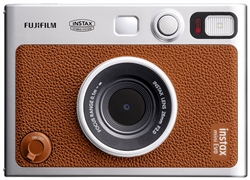 FUJIFILM INSTAX MINI EVO Hybrid Instant Camera, Brown