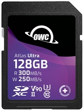 OWC Atlas Ultra SDXC 128GB V90 UHS-II Memory Card